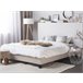 Beliani Cama con somier Poliéster ROANNE 149x211 Beige