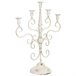 Candelabro para 5 velas envejecido Blanco