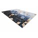 Alfombra lavable ANDRE 1216 Cubo Geométrico 80x150 Azul
