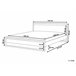 Beliani Cama con somier Madera de pino GIULIA 145x213 Marron