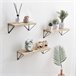 Set de 3 estantes de pared Amaro Madera