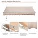 Toldo Manual Retráctil Poliéster 295x200 Crudo