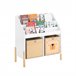 SoBuy KMB115-W Organizador para juguetes y libros Blanco