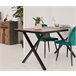Mesa extensible de comedor NELLEKE Cemento