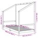 Estructura De Cama Para Niños 206x95 Blanco