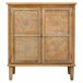 Aparador de madera de 2 puertas Marron