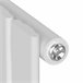 Radiador de panel Nore de Diseño monocapa plano acero Blanco