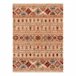 Alfombra KESHAN franjas oriental 7684/53555 80x145 Beige