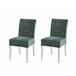 Pack de 2 sillas de comedor ALISSA  Verde