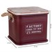 Caja de metal, tapa de madera y asas Caja de metal, tapa de madera y asas Rojo