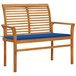 Banco De Jardín 112x55 Azul Marino