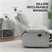 Sillón Reclinable Poliéster, Espuma, Tablero Multicapa HOMCOM Gris