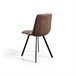 Set 4 sillas de comedor ecopiel tela WAYNE Beige