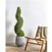 Beliani Planta artificial CYPRESS SPIRAL TREE Verde