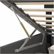 Cama con almacenamiento 200x180 Negro