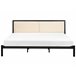 Beliani Cama con somier Acero CLAMART 187x210 Beige