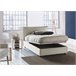 Cama plaza y media en tela Beige