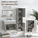 Conjunto de Muebles de Baño Melamina de Madera, Cerámica, Vidrio Gris