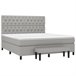Cama box spring 160x200 Gris