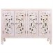 Aparador de madera de 4 puertas Blanco