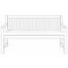 Beliani Cojines de asiento VIVARA Blanco/ Beige