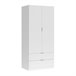 Armario Low Cost 2 puertas 2 cajones 81 Blanco