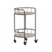 Beliani Carrito de cocina HIKO Negro