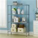 Estantería Metálica con 4 Baldas Ajustables Thinia Home Plateado