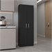 Alacena Nepal en melamina con 2 puertas y 4 estantes Negro