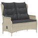 Banco De Jardín De 2 Plazas 112x84 Gris