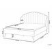 Beliani Cama con somier Poliéster AMBILLOU 157x214 Beige