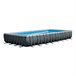 Piscina desmontable INTEX Pack deluxe + depuradora y clorador Gris