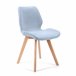 4x silla tapizada SJ.0159 Azul