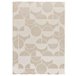 Alfombra geométrica con relieve FLORA - ATTICGO 133x190 Beige