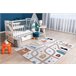 Alfombra FUN Polar para niños calles bosque 140x190 Crema