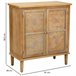 Aparador de madera de 2 puertas Marron