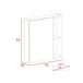 Mueble de Pared de Baño Labelle, con espejo. Blanco