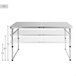 Aktive Mesa plegable camping ajustable en altura y antideslizante Gris