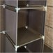 Armario Vestidor Tela Con Puertas Cremallera Nyana Home Marron