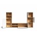 Compacto tv roble y blanco JOY Blanco/ Madera