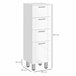 Mueble Auxiliar Baño Melamina de Madera kleankin, hogar - baño Blanco