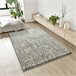 Alfombra shaggy de estilo escandinavo HELIA - ATTICGO 133x190 Plateado