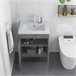 Mueble de Baño Melamina de Madera; Cerámica kleankin 60 Gris