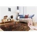 Alfombra KESHAN franjas Ornamento oriental 7518/53528 80x145 Marron