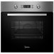 Horno Multifuncion Midea MBO65M80E0-X 8 Funciones Aluminio