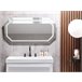 Beliani Espejo de baño LOCMARIAQUER Gris