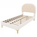 Marco de la cama 200x90 Beige