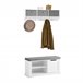 Mueble recibidor Zapatero con Perchero FSR84-W+FRG282-W SoBuy Blanco