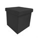 Acomoda Textil – Taburete para Almacenaje Plegable. Negro