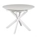 Mesa de cocina extensible ELIPSE 100/130x100cm Blanco